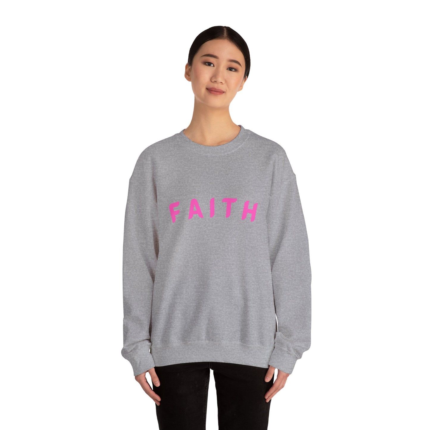Faith & Floral Crewneck Sweatshirt | Inspirational Gift, Cozy Apparel, Spring Fashion, Unisex Sweatshirt, Religious Clothing