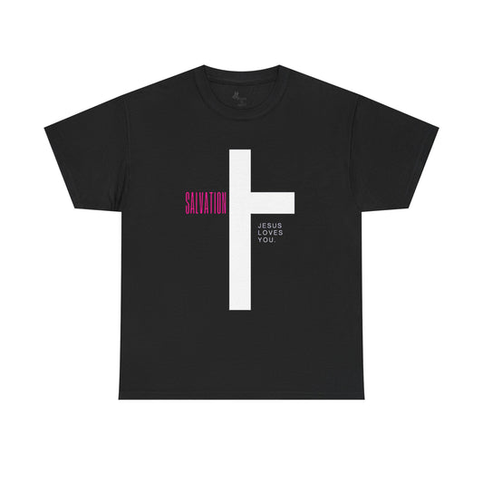 Unisex Heavy Cotton Tee - 'Salvation' Inspirational Graphic Shirt