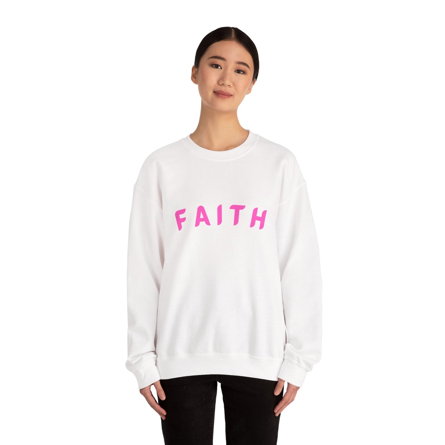 Faith & Floral Crewneck Sweatshirt | Inspirational Gift, Cozy Apparel, Spring Fashion, Unisex Sweatshirt, Religious Clothing