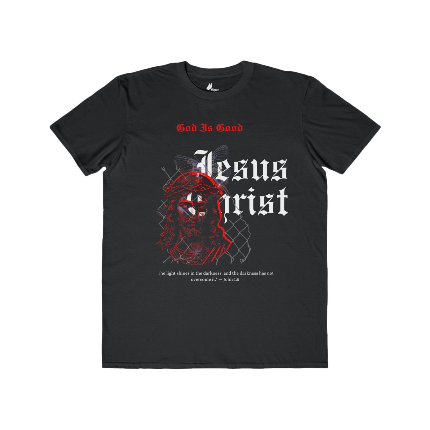 Men's Lightweight Christian Graphic Tee - Jesus Christ Design - Inspirational Faith T-Shirt