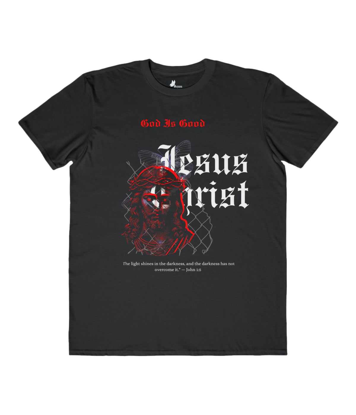 Men's Lightweight Christian Graphic Tee - Jesus Christ Design - Inspirational Faith T-Shirt