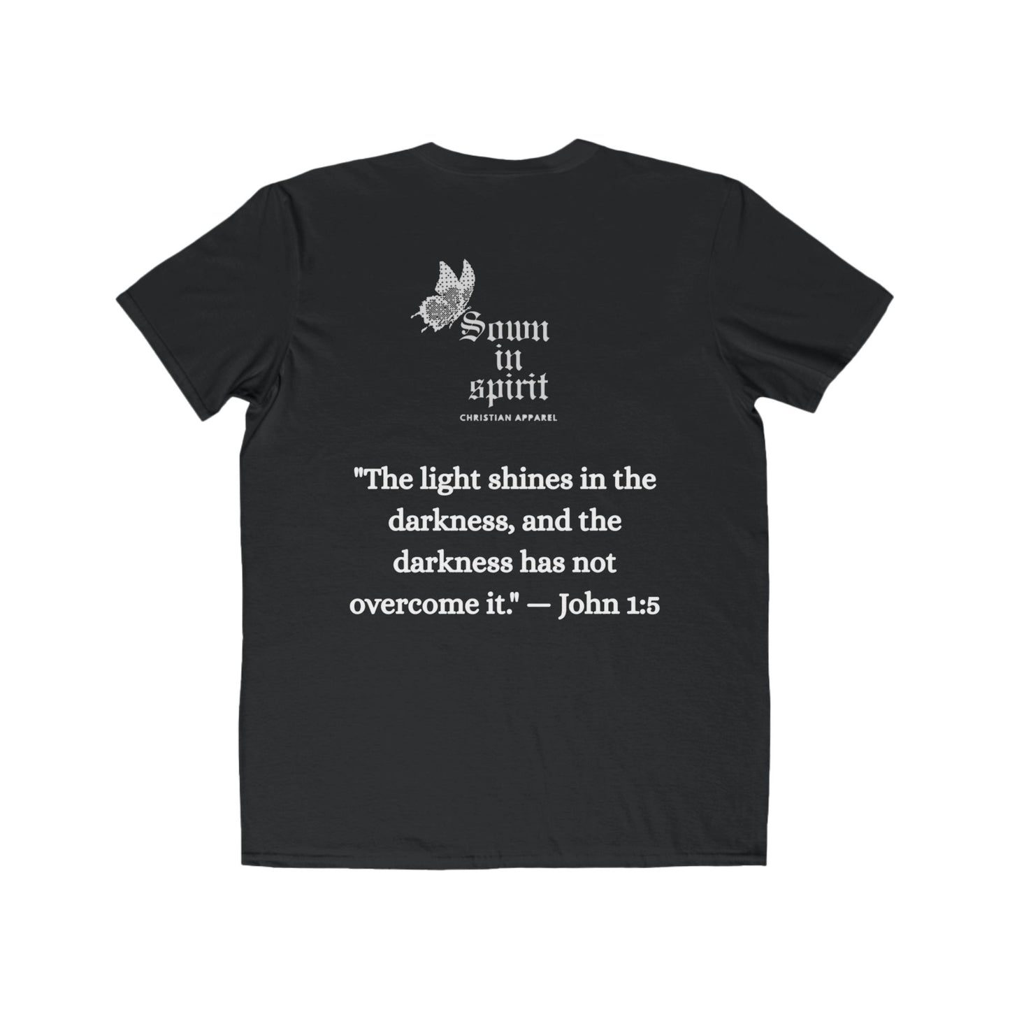 Men's Lightweight Christian Graphic Tee - Jesus Christ Design - Inspirational Faith T-Shirt