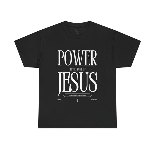 Inspirational Jesus Power Tee - Unisex Heavy Cotton T-Shirt