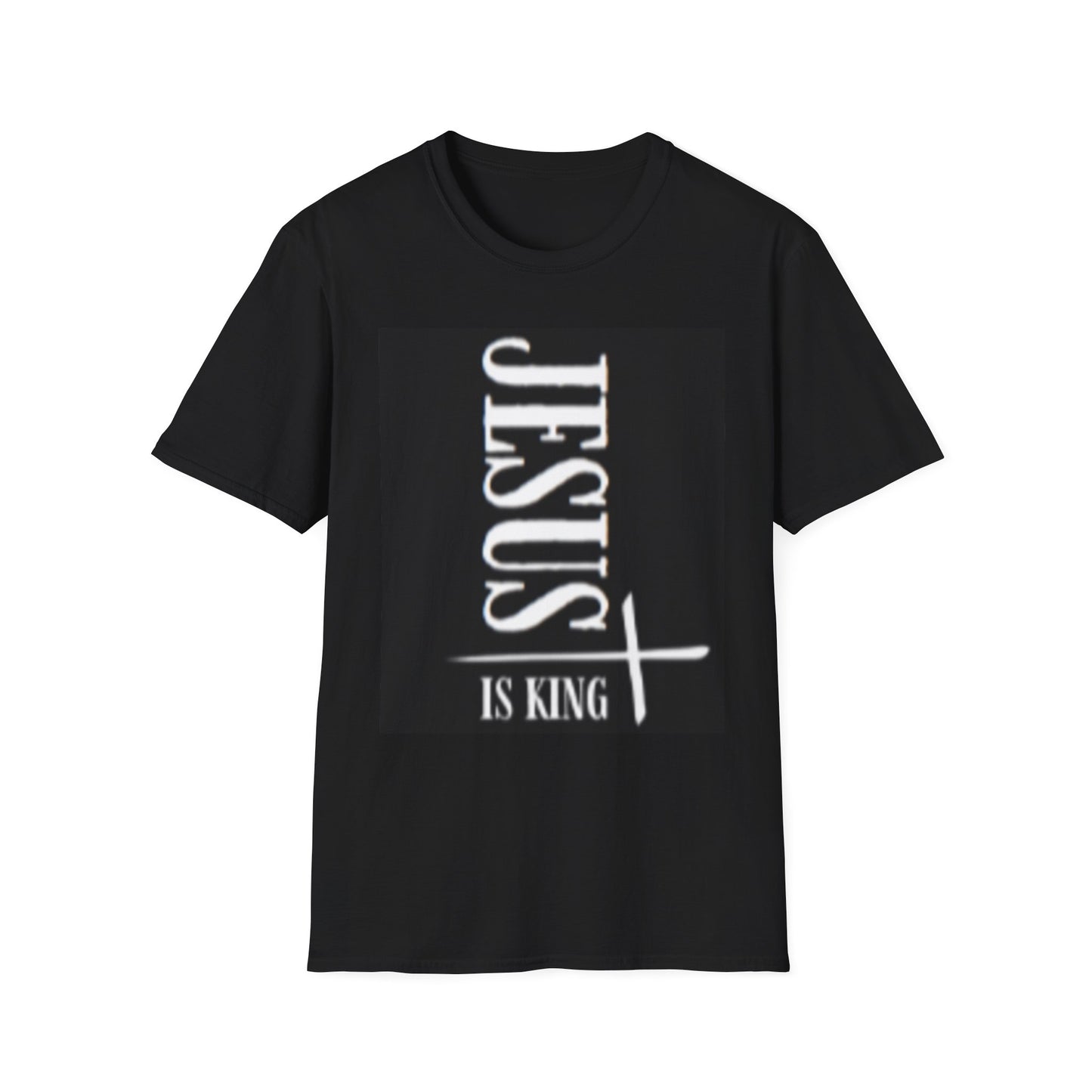Faith-Inspired Unisex Softstyle T-Shirt | Jesus Is King Design