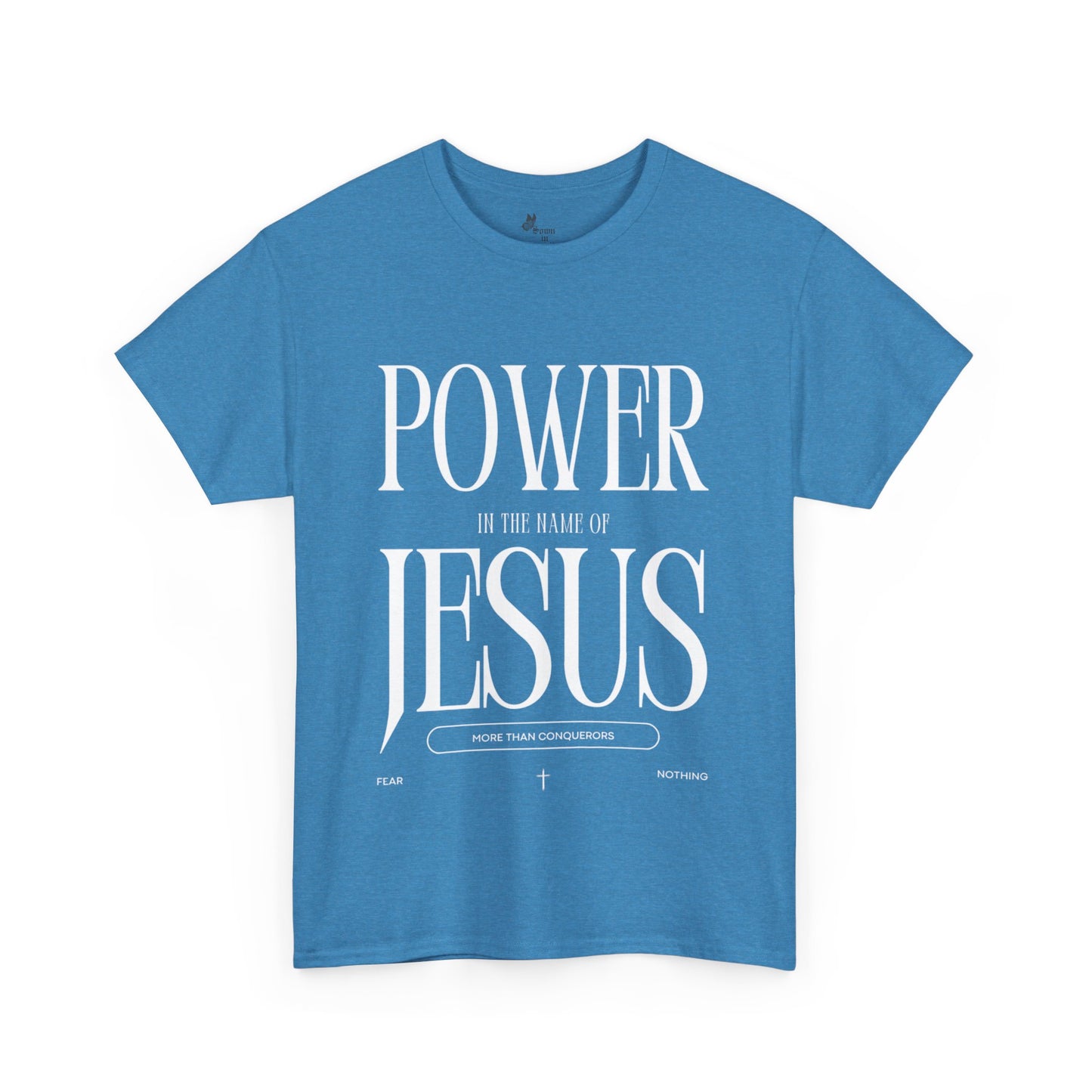 Inspirational Jesus Power Tee - Unisex Heavy Cotton T-Shirt