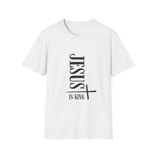 Faith-Inspired Unisex Softstyle T-Shirt | Jesus Is King Design